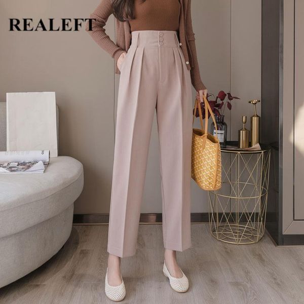 women's pants & capris realeft 2021 spring korean ol style women formal harem pockets high waist elegant office lady ankle-length, Black;white
women's pants & capris realeft 2021 spring korean ol style women formal harem pockets high waist elegant office lady ankle-length, Black;white