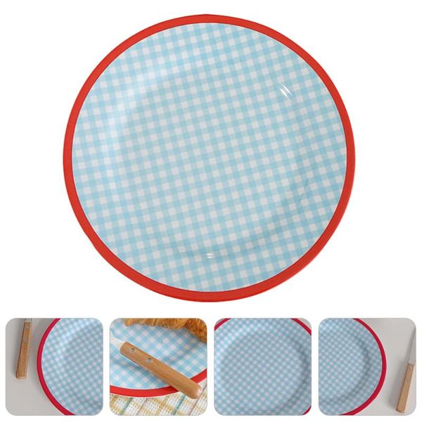 1pc household round dinner plate dessert fruit storage tray container dishes & plates
1pc household round dinner plate dessert fruit storage tray container dishes & plates