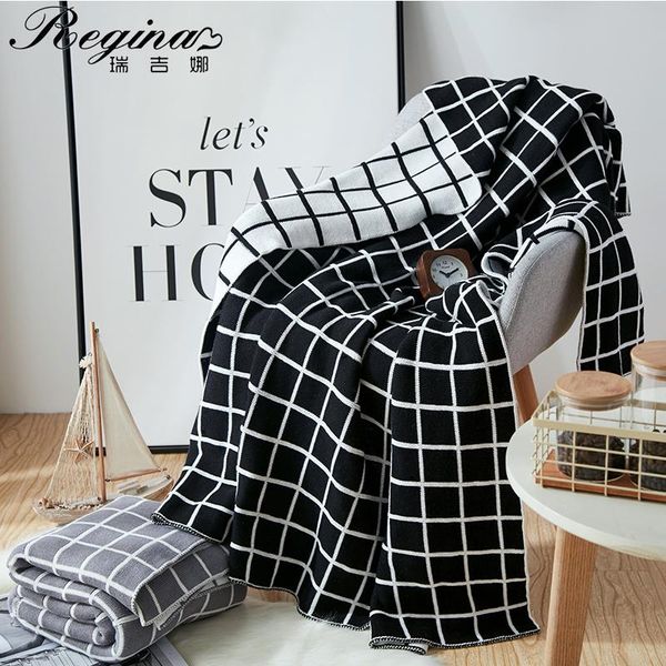 blankets regina brand two-sided knitted plaid blanket classic black-white gray-white elegant sofa tv throw outdoor travel throws
blankets regina brand two-sided knitted plaid blanket classic black-white gray-white elegant sofa tv throw outdoor travel throws