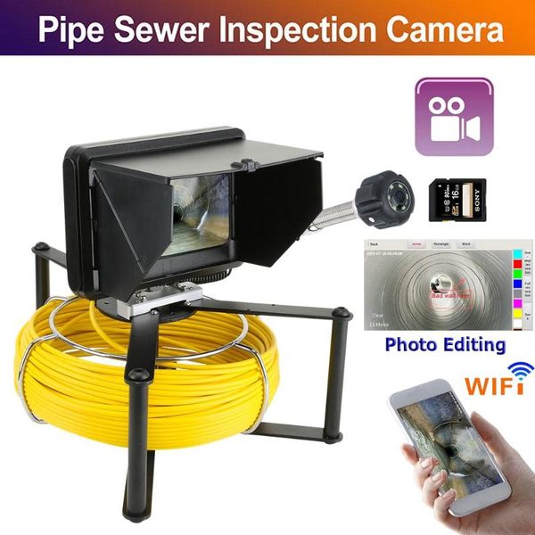 inch 20m pipe inspection video camera system dvr recording / wifi wireless po editing ip68 waterproof 1080p ip cameras
inch 20m pipe inspection video camera system dvr recording / wifi wireless po editing ip68 waterproof 1080p ip cameras