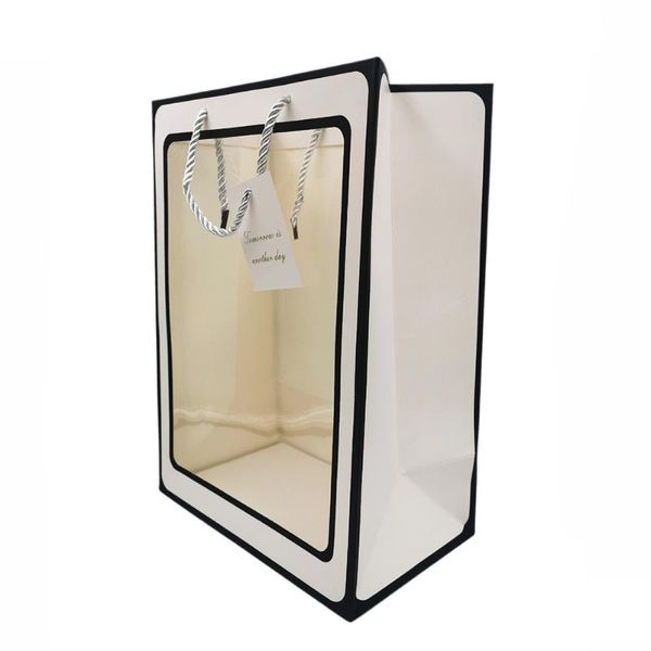 storage bags 6x large gift bag flowers wedding transparent paper candy packaging box white, pink, thin black frame, thick fra
storage bags 6x large gift bag flowers wedding transparent paper candy packaging box white, pink, thin black frame, thick fra