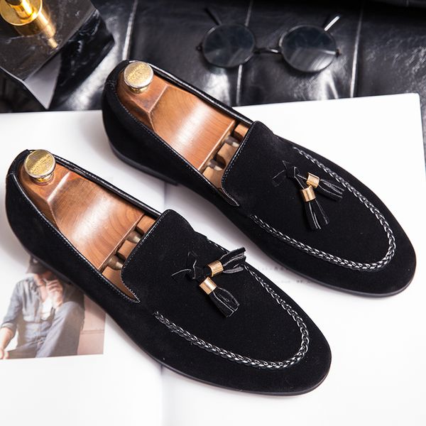 2022 men casual shoes breathable leather loafers business office shoes for men driving moccasins comfortable slip on tassel shoe, Black
2022 men casual shoes breathable leather loafers business office shoes for men driving moccasins comfortable slip on tassel shoe, Black
