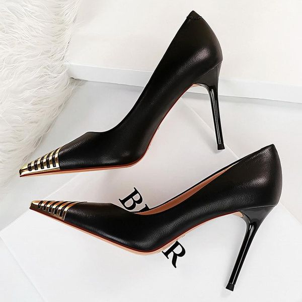 dress shoes 2021 women escarpins 9.5cm high heels plus size metal toe pumps lady fetish wedding stripper nightclub designer prom, Black
dress shoes 2021 women escarpins 9.5cm high heels plus size metal toe pumps lady fetish wedding stripper nightclub designer prom, Black