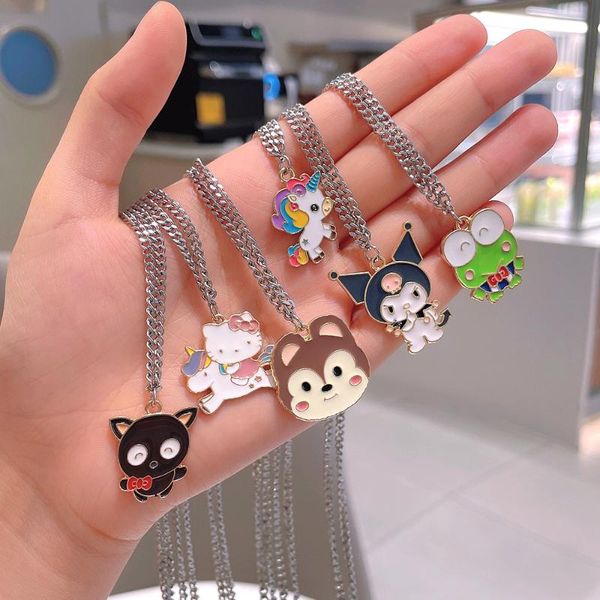 chains cute cartoon animal charm necklace for friends 3mm stainless steel chain couple men's and women's sweater, Silver
chains cute cartoon animal charm necklace for friends 3mm stainless steel chain couple men's and women's sweater, Silver