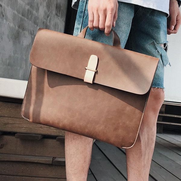 briefcases men pu leather antique design business briefcase lapdocument case fashion attache messenger bag tote
briefcases men pu leather antique design business briefcase lapdocument case fashion attache messenger bag tote