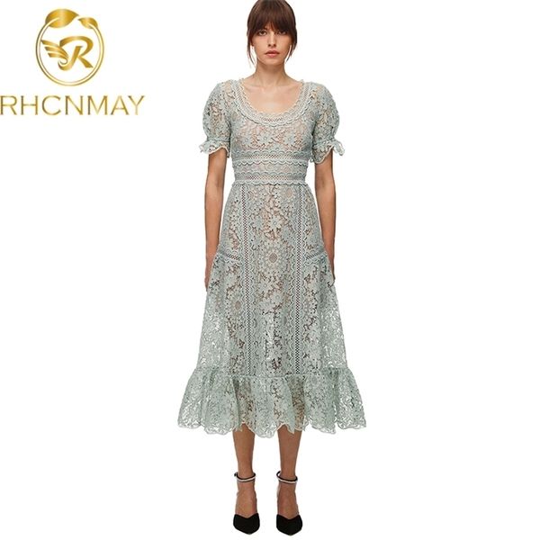 fashion designer summer elegant white dresses women puff sleeve hollow out high waist vintage party midi dress vestidos 210520, Black;gray
fashion designer summer elegant white dresses women puff sleeve hollow out high waist vintage party midi dress vestidos 210520, Black;gray