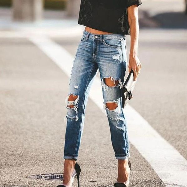 european and american small feet ripped jeans women bag hip casual pants high waist baggy women's, Blue
european and american small feet ripped jeans women bag hip casual pants high waist baggy women's, Blue