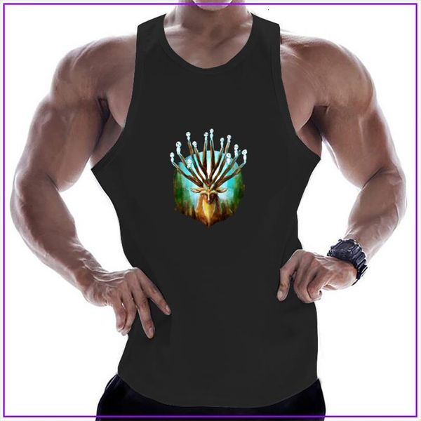 mononoke forest deer god painting sleeveless shirts tank men fitness shirt mens singlet bodybuilding gym vest, White;black
mononoke forest deer god painting sleeveless shirts tank men fitness shirt mens singlet bodybuilding gym vest, White;black