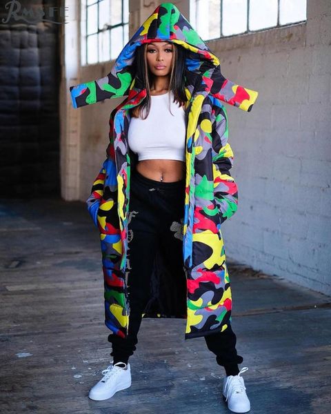 clubwear hooded mujer punk style camouflage padded coat winter outwear suitable age reduction fashion women's jackets, Black;brown
clubwear hooded mujer punk style camouflage padded coat winter outwear suitable age reduction fashion women's jackets, Black;brown