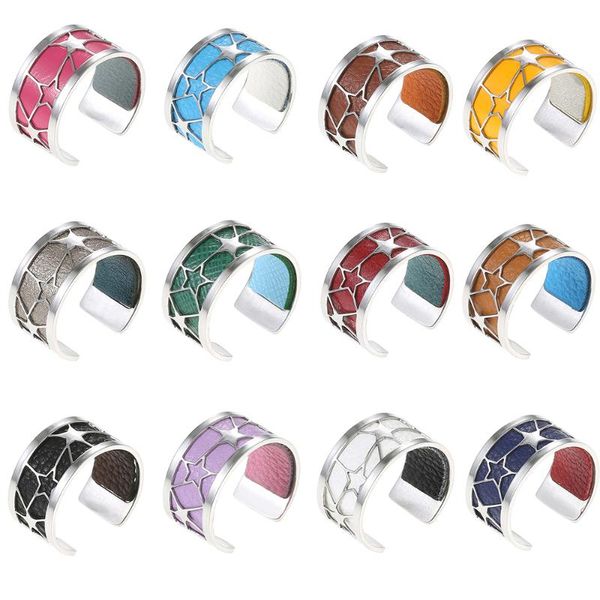 cluster rings cremo adjustable star for women argent open cuff stainless steel interchangeable leather ring bague female, Golden;silver
cluster rings cremo adjustable star for women argent open cuff stainless steel interchangeable leather ring bague female, Golden;silver