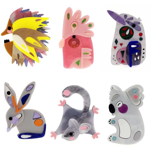 ziccowong fashion cartoon hedgehog koala kookaburra parrot animal pins for women girl lovely acrylic badge brooch jewelry, Gray
ziccowong fashion cartoon hedgehog koala kookaburra parrot animal pins for women girl lovely acrylic badge brooch jewelry, Gray