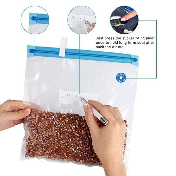 food savers & storage containers bags kit,20 reusable bpa vacuum zipper with 2 sealing clip practical for double-layer zippe
food savers & storage containers bags kit,20 reusable bpa vacuum zipper with 2 sealing clip practical for double-layer zippe