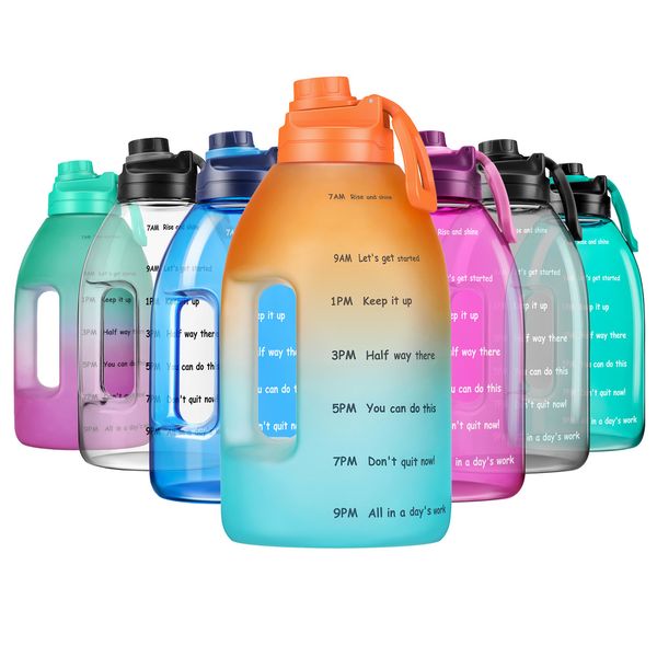 water bottle with 1 gallon large gradient color bucket fitness outdoor sports accessory
water bottle with 1 gallon large gradient color bucket fitness outdoor sports accessory