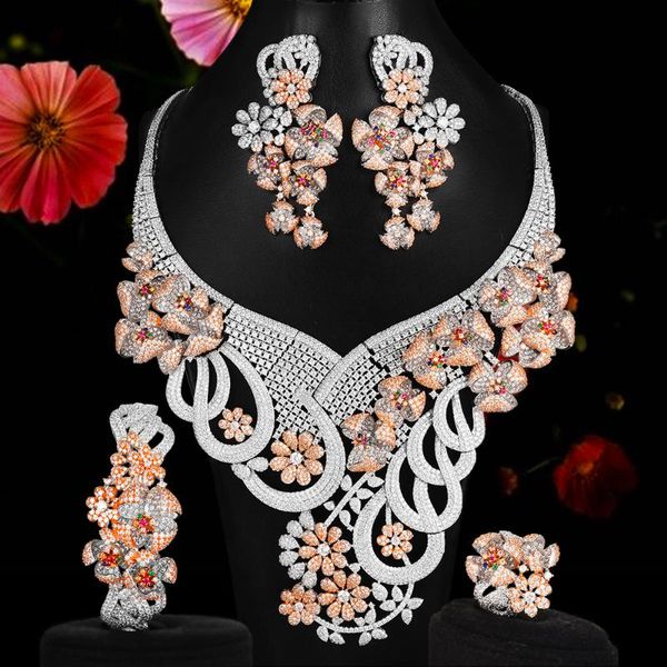 earrings & necklace kellybola original luxury romantic blooming flowers big bracelet rings jewelry set bridal wedding party, Silver
earrings & necklace kellybola original luxury romantic blooming flowers big bracelet rings jewelry set bridal wedding party, Silver