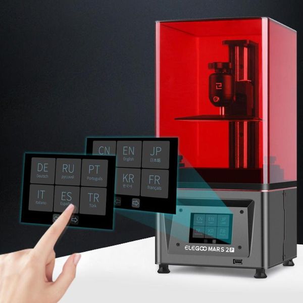 

printers mars 2 pro 3d printer with 6.08" mono lcd uv pocuring resin sla ultra accurcy 129*80*160mm