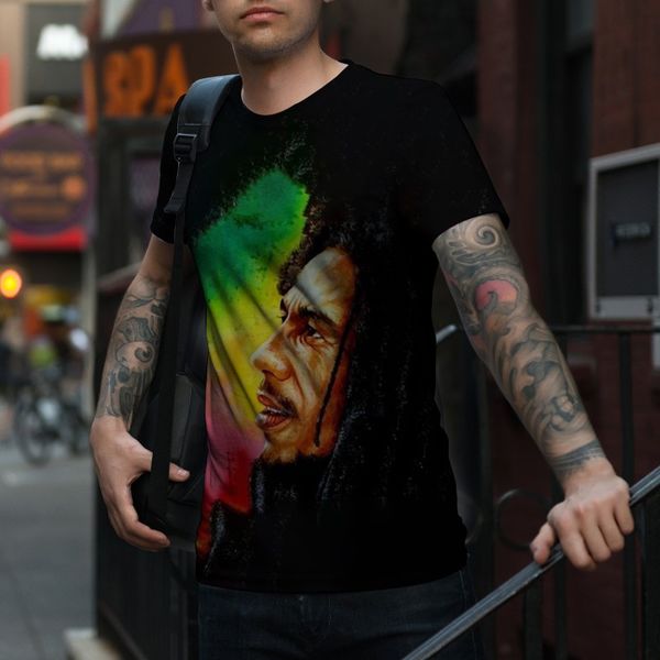 original rock bob marley 3d printing side face uncle pattern t-shirt fashion and beautiful breathable daily party travel men's short sl, White;black
original rock bob marley 3d printing side face uncle pattern t-shirt fashion and beautiful breathable daily party travel men's short sl, White;black