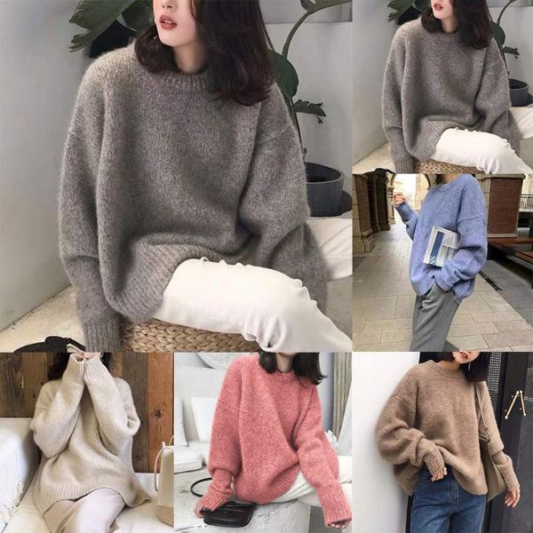 women's sweaters women casual o-neck sweater knitted pullover long sleeve autumn winter turtleneck oversize, White;black
women's sweaters women casual o-neck sweater knitted pullover long sleeve autumn winter turtleneck oversize, White;black