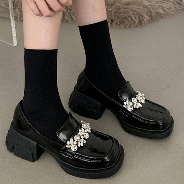 dress shoes 2021 autumn fashtion platform chunky heel women's loafers pu leather round head metal decoration casual, Black
dress shoes 2021 autumn fashtion platform chunky heel women's loafers pu leather round head metal decoration casual, Black