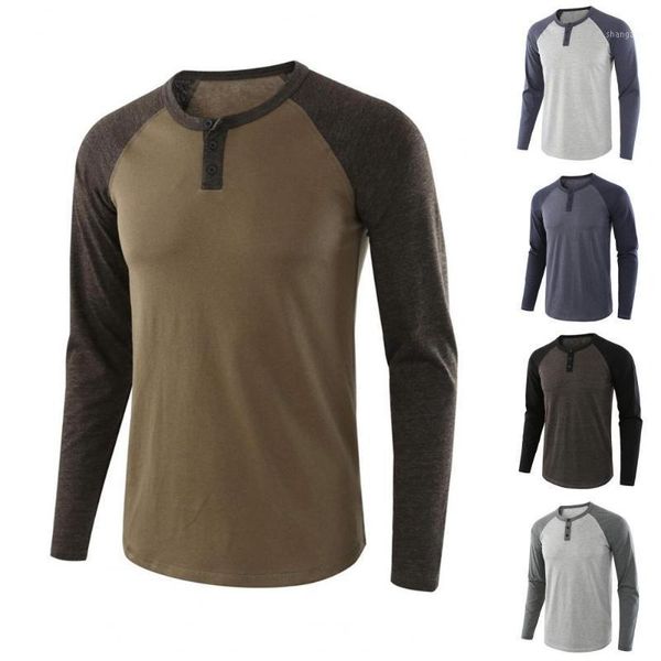 men's t-shirts spring t-shirt men casual color block long raglan sleeve t shirt for buttons o neck tshirt pullovers male bottoming top, White;black
men's t-shirts spring t-shirt men casual color block long raglan sleeve t shirt for buttons o neck tshirt pullovers male bottoming top, White;black