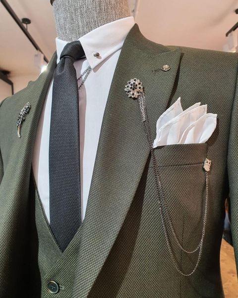 men's suits & blazers (jacket+pants+vest) special dark green men suit slim fit autumn fashion male wedding 3 piece causual blazer cloth, White;black
men's suits & blazers (jacket+pants+vest) special dark green men suit slim fit autumn fashion male wedding 3 piece causual blazer cloth, White;black