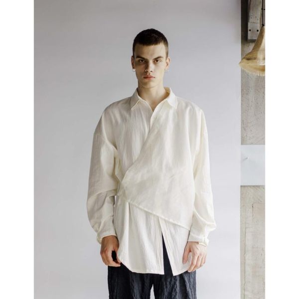 cotton and white shirt men spring summer vintage in the long patchwork loose original designer brand. s-6xl men's casual shirts, White;black
cotton and white shirt men spring summer vintage in the long patchwork loose original designer brand. s-6xl men's casual shirts, White;black