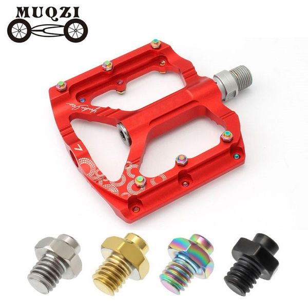 bike pedals hexagonal screw bicycle m4*6mm titanium alloy pedal anti-slip bolt mtb nail tc4
bike pedals hexagonal screw bicycle m4*6mm titanium alloy pedal anti-slip bolt mtb nail tc4