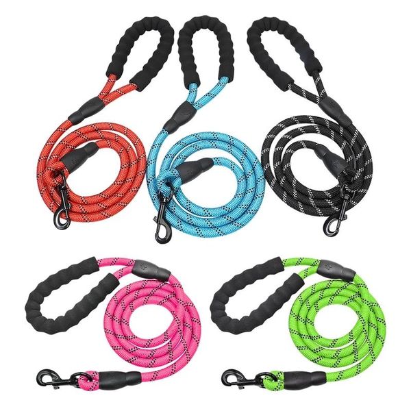 dog collars & leashes reflective leash 1.5m durable nylon pet round non-slip lead rope small medium large walking training suppiles
dog collars & leashes reflective leash 1.5m durable nylon pet round non-slip lead rope small medium large walking training suppiles