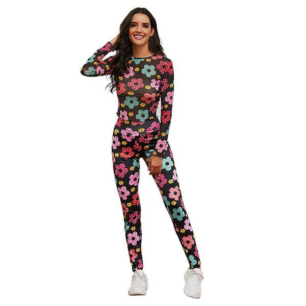 women's two piece pants two-piece set 2021 autumn winter leisure suit colorful printed long-sleeve exercise, White
women's two piece pants two-piece set 2021 autumn winter leisure suit colorful printed long-sleeve exercise, White