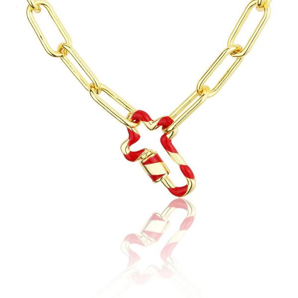 chains 2021 european and american dripping three-color oil-plated female male cross pendant screw buckle necklace, Silver
chains 2021 european and american dripping three-color oil-plated female male cross pendant screw buckle necklace, Silver