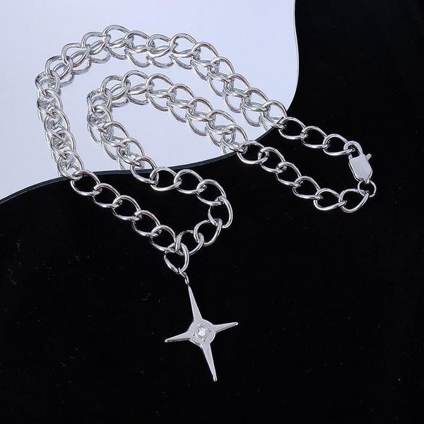 chains french ins retro mannequin personality inlaid zircon design necklace female clavicle chain titanium steel 18k real gold jewelry, Silver
chains french ins retro mannequin personality inlaid zircon design necklace female clavicle chain titanium steel 18k real gold jewelry, Silver