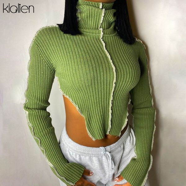 t shirt autumn long sleeve turtleneck casual solid rib knit skinny stretch basic t-shirt women fashion streetwear wild tee, White
t shirt autumn long sleeve turtleneck casual solid rib knit skinny stretch basic t-shirt women fashion streetwear wild tee, White