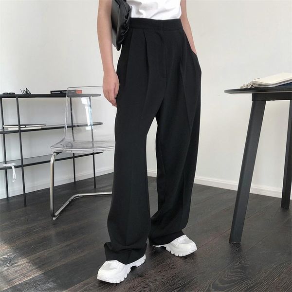 women's pants & capris 2021 summer fashion ladies wide leg loose women trousers casual elegant waist female bottoms t66, Black;white
women's pants & capris 2021 summer fashion ladies wide leg loose women trousers casual elegant waist female bottoms t66, Black;white