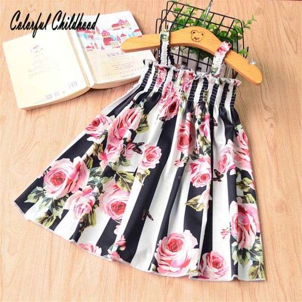 royal style full rose printing strap dress baby girls black white stripe beach toddler party wedding girl's dresses, Red;yellow
royal style full rose printing strap dress baby girls black white stripe beach toddler party wedding girl's dresses, Red;yellow