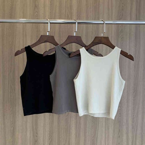 ies summer tube woman sleeveless tank slim knitted korean chic ladies crop 210412, White
ies summer tube woman sleeveless tank slim knitted korean chic ladies crop 210412, White