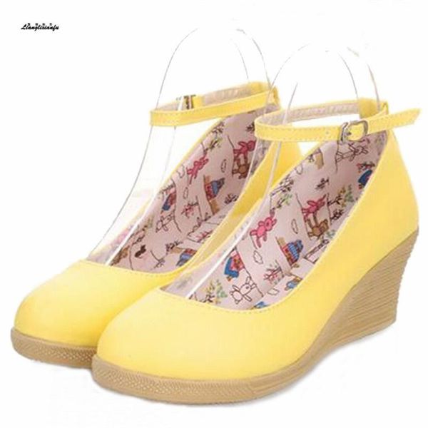 dress shoes size:34-39 sweet princess shoe round toe woman nurses work shallow mouth zapatos mujer 5cm wedges pumps, Black
dress shoes size:34-39 sweet princess shoe round toe woman nurses work shallow mouth zapatos mujer 5cm wedges pumps, Black