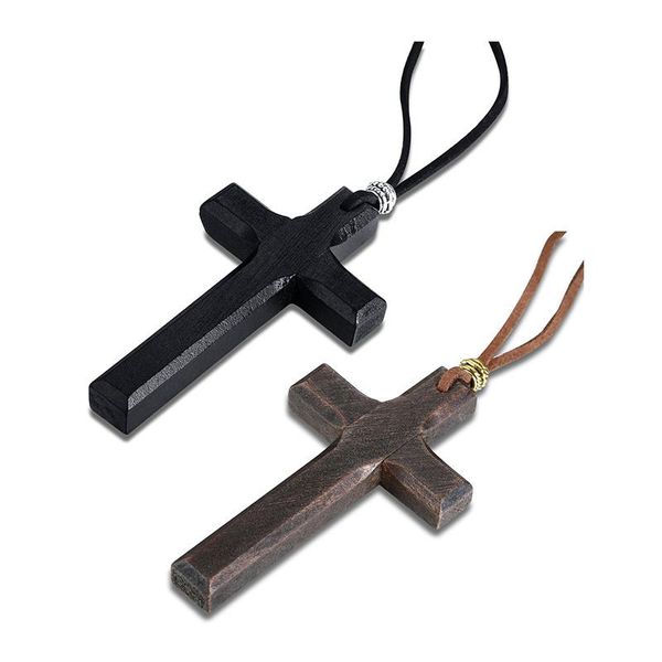 pendant necklaces 2021 vintage fashion accessories wood material christian jesus cross personalized necklace suitable for women and men, Silver
pendant necklaces 2021 vintage fashion accessories wood material christian jesus cross personalized necklace suitable for women and men, Silver