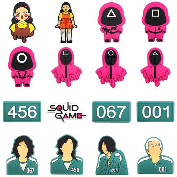 wholesale squid game croc charms soft pvc rubber shoe decoration accessorizes xmas party gift
wholesale squid game croc charms soft pvc rubber shoe decoration accessorizes xmas party gift