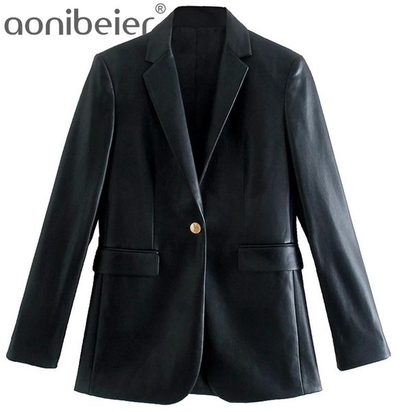 aonibeier za woman casual traf coats autumn single button slim long blazers notched collar black faux pu leather jacket 211110
aonibeier za woman casual traf coats autumn single button slim long blazers notched collar black faux pu leather jacket 211110