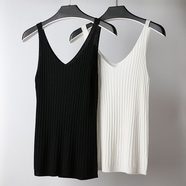 women's tanks & camis knitted ribbed v-neck tank sleeveless backless solid woman summer spring casual vest female x6f9, White
women's tanks & camis knitted ribbed v-neck tank sleeveless backless solid woman summer spring casual vest female x6f9, White