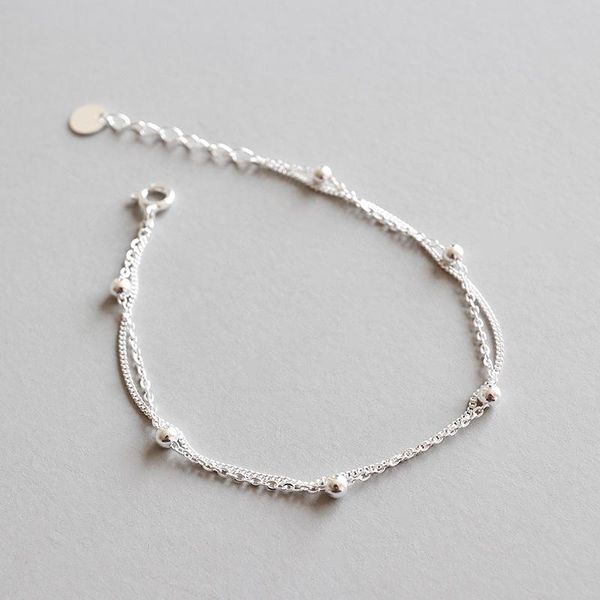link, chain 100% 925 sterling silver double layer bracelet women armband bracciali donna, fashion bracelets & bangles jewelry joyas, Black
link, chain 100% 925 sterling silver double layer bracelet women armband bracciali donna, fashion bracelets & bangles jewelry joyas, Black