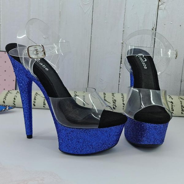 leecabe 15cm/6inch blue glitter women's platform sandals party high heels shoes pole dance, Black
leecabe 15cm/6inch blue glitter women's platform sandals party high heels shoes pole dance, Black