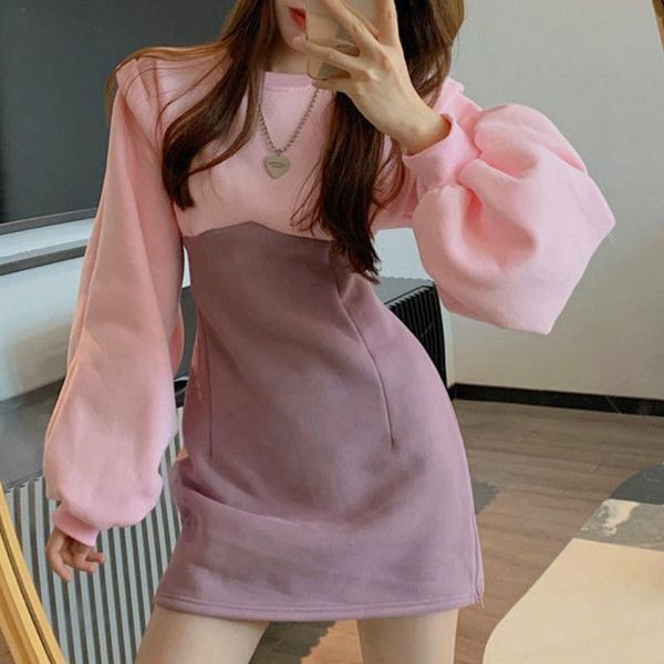 casual dresses korea sweet girl vintage gentle fairy preppy dress renaissance splicing puff sleeve buttocks elegant offiec lady sweaterdress, Black;gray
casual dresses korea sweet girl vintage gentle fairy preppy dress renaissance splicing puff sleeve buttocks elegant offiec lady sweaterdress, Black;gray