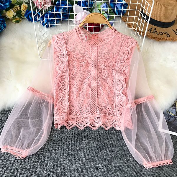 women's blouses & shirts collection ladies mesh lace hook flower lantern sleeve loose retro short pullover blouse women fashion vo, White
women's blouses & shirts collection ladies mesh lace hook flower lantern sleeve loose retro short pullover blouse women fashion vo, White