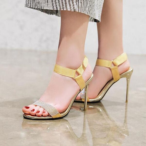 sandals summer style fine heel women's rhinestone open toe fashion high heels shoes 10cm plus size 34-43, Black
sandals summer style fine heel women's rhinestone open toe fashion high heels shoes 10cm plus size 34-43, Black