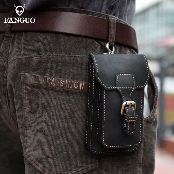 retro genuine leather small summer pouch with hook waist pack bag cigarette case 6.7'' phone belt for short trip bags
retro genuine leather small summer pouch with hook waist pack bag cigarette case 6.7'' phone belt for short trip bags