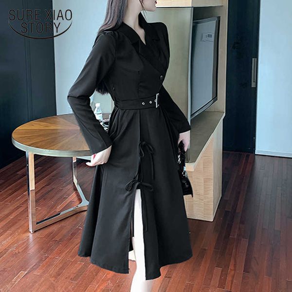 spring long sleeve dress women notched sashes split female dress irregular office lady dresses for women vestidos 12559 210528, Black;gray
spring long sleeve dress women notched sashes split female dress irregular office lady dresses for women vestidos 12559 210528, Black;gray