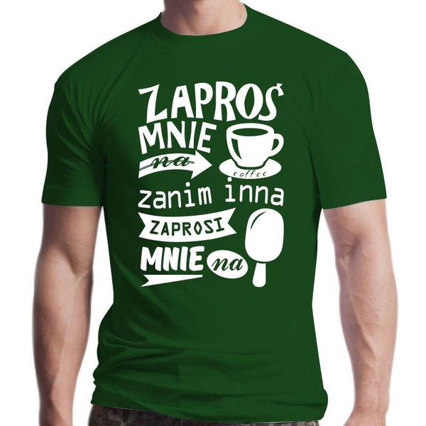men's t-shirts zapros mnie na kawe... meska koszulka polska super koszulki polski polish tshirt 100% cotton short sleeve o-neck tee sh, White;black
men's t-shirts zapros mnie na kawe... meska koszulka polska super koszulki polski polish tshirt 100% cotton short sleeve o-neck tee sh, White;black