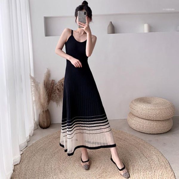 casual dresses suspender knitted dress women sweater splicing sleeveless summer sundress fashion dress1, Black;gray
casual dresses suspender knitted dress women sweater splicing sleeveless summer sundress fashion dress1, Black;gray