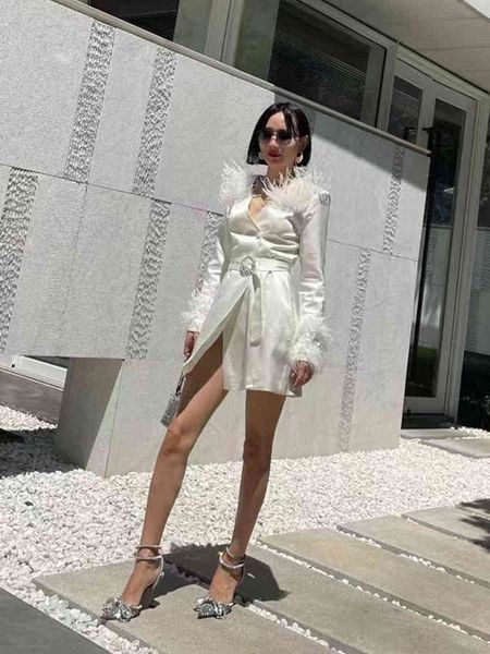 women's suits & blazers twotwinstyle casual patchwork fur jacket for women v neck long sleeve solid minimalist coat female korean fashi, White;black
women's suits & blazers twotwinstyle casual patchwork fur jacket for women v neck long sleeve solid minimalist coat female korean fashi, White;black