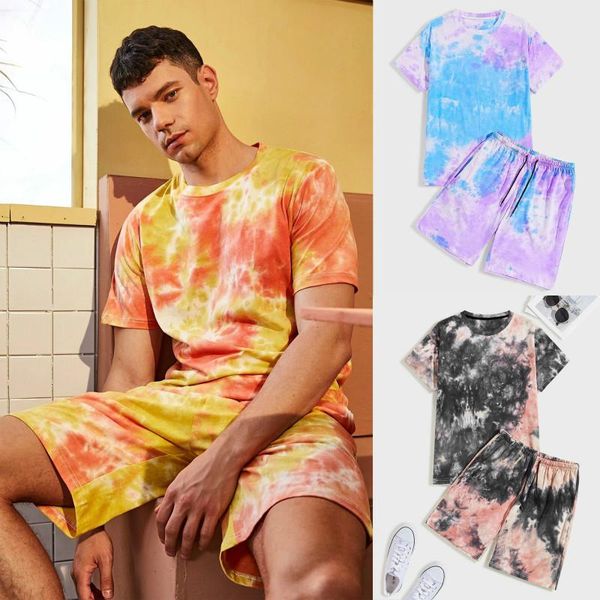summer men casual t-shirt shorts set 2 pieces tie dye print leisure tracksuit tee + homewear nightwear men's tracksuits, Gray
summer men casual t-shirt shorts set 2 pieces tie dye print leisure tracksuit tee + homewear nightwear men's tracksuits, Gray